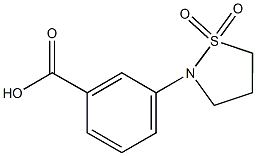 3-(1,1-DIOXIDOISOTHIAZOLIDIN-2-YL)BENZOIC ACID 结构式
