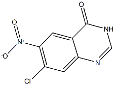 7-CHLORO-6-NITROQUINAZOLIN-4(3H)-ONE 结构式