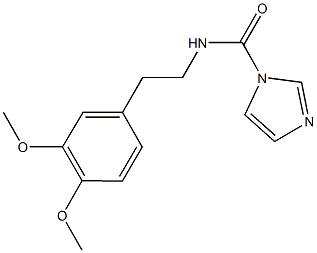 N-[2-(3,4-DIMETHOXYPHENYL)ETHYL]-1H-IMIDAZOLE-1-CARBOXAMIDE 结构式