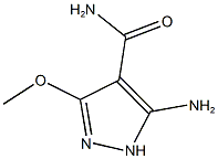 5-AMINO-3-METHOXY-1H-PYRAZOLE-4-CARBOXAMIDE 结构式