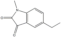 5-ETHYL-1-METHYL-1H-INDOLE-2,3-DIONE 结构式