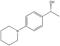 (1R)-1-(4-PIPERIDIN-1-YLPHENYL)ETHANOL 结构式