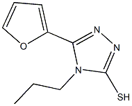 5-呋喃-2-基-4-丙基-4H-[1,2,4]三唑-3-硫醇 结构式