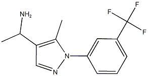 1-{5-METHYL-1-[3-(TRIFLUOROMETHYL)PHENYL]-1H-PYRAZOL-4-YL}ETHANAMINE 结构式