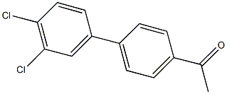 1-(3'',4''-DICHLORO-1,1''-BIPHENYL-4-YL)ETHANONE 结构式