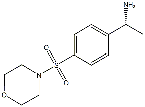 (1R)-1-[4-(MORPHOLIN-4-YLSULFONYL)PHENYL]ETHANAMINE 结构式