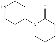 1-(Piperidin-4-yl)piperidin-2-one 结构式