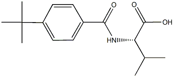 (2S)-2-[(4-tert-butylbenzoyl)amino]-3-methylbutanoic acid 结构式