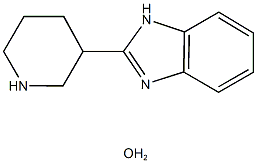 2-piperidin-3-yl-1H-benzimidazole hydrate 结构式