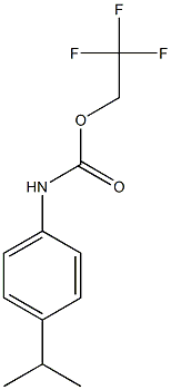 2,2,2-trifluoroethyl 4-isopropylphenylcarbamate 结构式