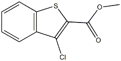 methyl 3-chloro-1-benzothiophene-2-carboxylate 结构式