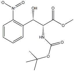 METHYL (2R,3S)-2-[(TERT-BUTOXYCARBONYL)AMINO]-3-HYDROXY-3-(2-NITROPHENYL)PROPANOATE 结构式