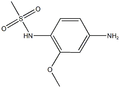 N-(4-amino-2-methoxyphenyl)methanesulfonamide 结构式