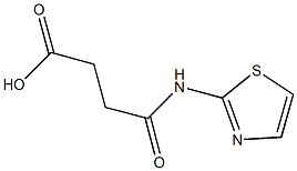4-oxo-4-(1,3-thiazol-2-ylamino)butanoic acid 结构式