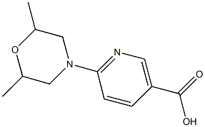 6-(2,6-DIMETHYLMORPHOLIN-4-YL)NICOTINIC ACID 结构式