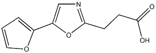 3-[5-(2-furyl)-1,3-oxazol-2-yl]propanoic acid 结构式
