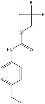 2,2,2-trifluoroethyl 4-ethylphenylcarbamate 结构式