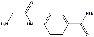 4-[(aminoacetyl)amino]benzamide 结构式