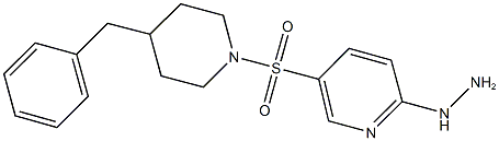 5-[(4-benzylpiperidin-1-yl)sulfonyl]-2-hydrazinopyridine 结构式