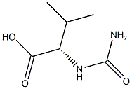 (2S)-2-[(aminocarbonyl)amino]-3-methylbutanoic acid 结构式