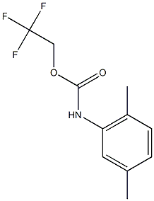 2,2,2-trifluoroethyl 2,5-dimethylphenylcarbamate 结构式