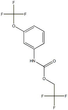 2,2,2-trifluoroethyl 3-(trifluoromethoxy)phenylcarbamate 结构式
