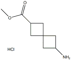 methyl 6-aminospiro[3.3]heptane-2-carboxylate hydrochloride 结构式