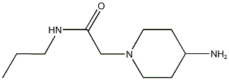 2-(4-aminopiperidin-1-yl)-N-propylacetamide 结构式