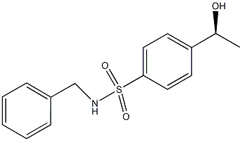 N-benzyl-4-[(1S)-1-hydroxyethyl]benzenesulfonamide 结构式