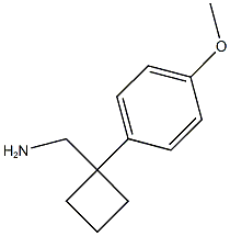 [1-(4-methoxyphenyl)cyclobutyl]methanamine 结构式