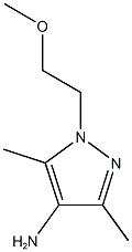 1-(2-methoxyethyl)-3,5-dimethyl-1H-pyrazol-4-amine 结构式