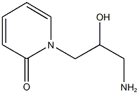 1-(3-amino-2-hydroxypropyl)pyridin-2(1H)-one 结构式