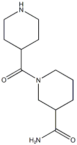 1-(piperidin-4-ylcarbonyl)piperidine-3-carboxamide 结构式