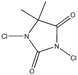 1,3-dichloro-5,5-dimethylimidazolidine-2,4-dione 结构式