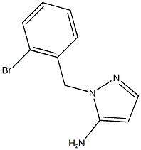 1-[(2-bromophenyl)methyl]-1H-pyrazol-5-amine 结构式