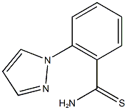 2-(1H-pyrazol-1-yl)benzene-1-carbothioamide 结构式