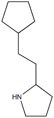 2-(2-cyclopentylethyl)pyrrolidine 结构式