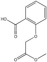 2-(2-methoxy-2-oxoethoxy)benzoic acid 结构式