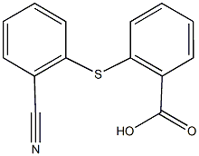2-[(2-cyanophenyl)sulfanyl]benzoic acid 结构式