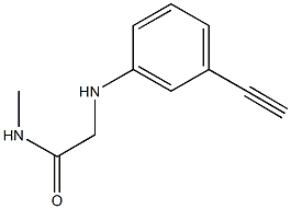 2-[(3-ethynylphenyl)amino]-N-methylacetamide 结构式