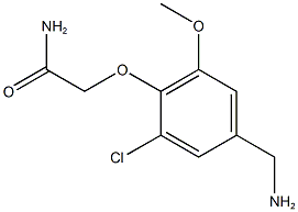2-[4-(aminomethyl)-2-chloro-6-methoxyphenoxy]acetamide 结构式