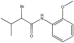 2-bromo-N-(2-methoxyphenyl)-3-methylbutanamide 结构式