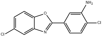 2-chloro-5-(5-chloro-1,3-benzoxazol-2-yl)aniline 结构式
