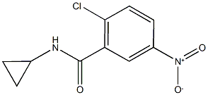 2-chloro-N-cyclopropyl-5-nitrobenzamide 结构式