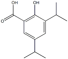 2-hydroxy-3,5-bis(propan-2-yl)benzoic acid 结构式