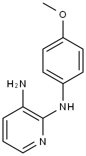 2-N-(4-methoxyphenyl)pyridine-2,3-diamine 结构式