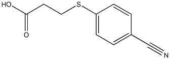 3-[(4-cyanophenyl)sulfanyl]propanoic acid 结构式