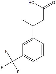 3-[3-(trifluoromethyl)phenyl]butanoic acid 结构式