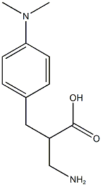 3-amino-2-{[4-(dimethylamino)phenyl]methyl}propanoic acid 结构式