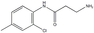 3-amino-N-(2-chloro-4-methylphenyl)propanamide 结构式